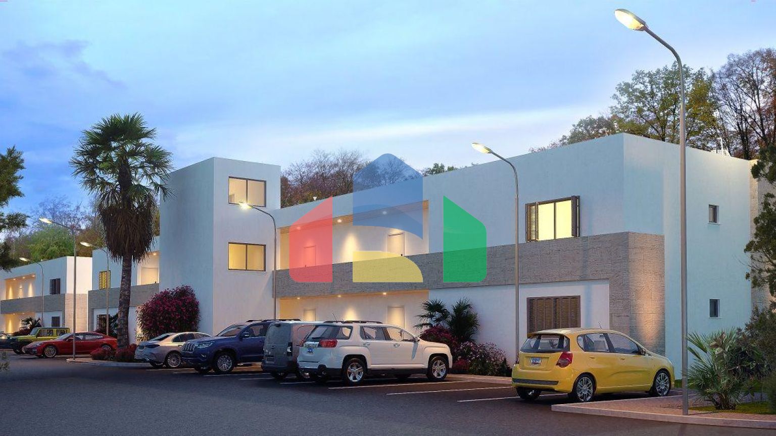 Трехкомнатная квартира 77  м2 с террасой 40 м2 в новом комплексе в Искеле