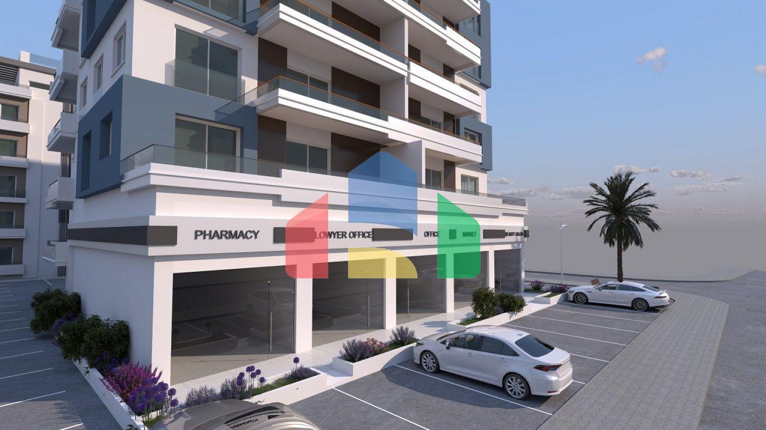 Двухкомнатная квартира 64 м2 в новом комплексе в Искеле