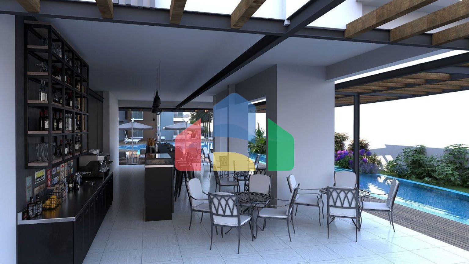 Трехкомнатная квартира 78 м2 в новом комплексе в Искеле