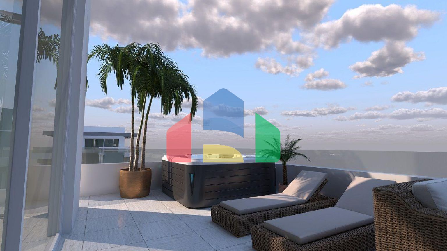 Трехкомнатная квартира 78 м2 в новом комплексе в Искеле