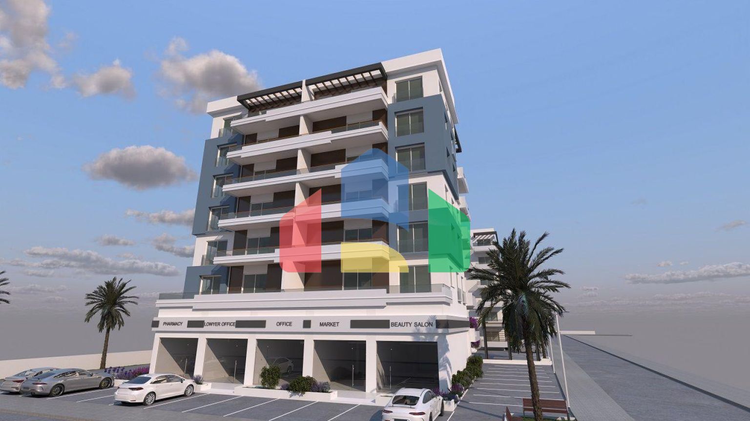 Трехкомнатная квартира 78 м2 в новом комплексе в Искеле