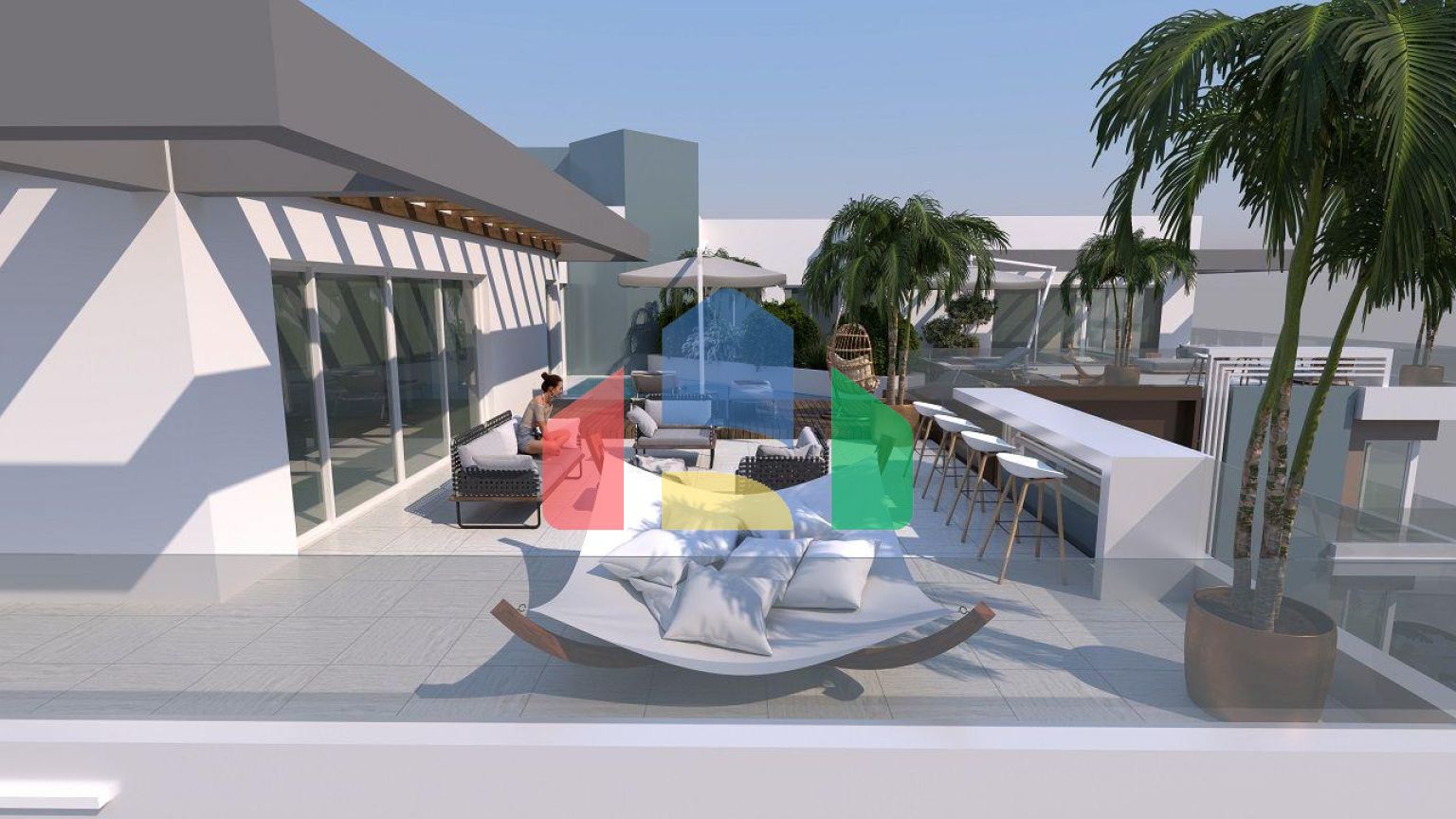 Трехкомнатная квартира 78 м2 в новом комплексе в Искеле