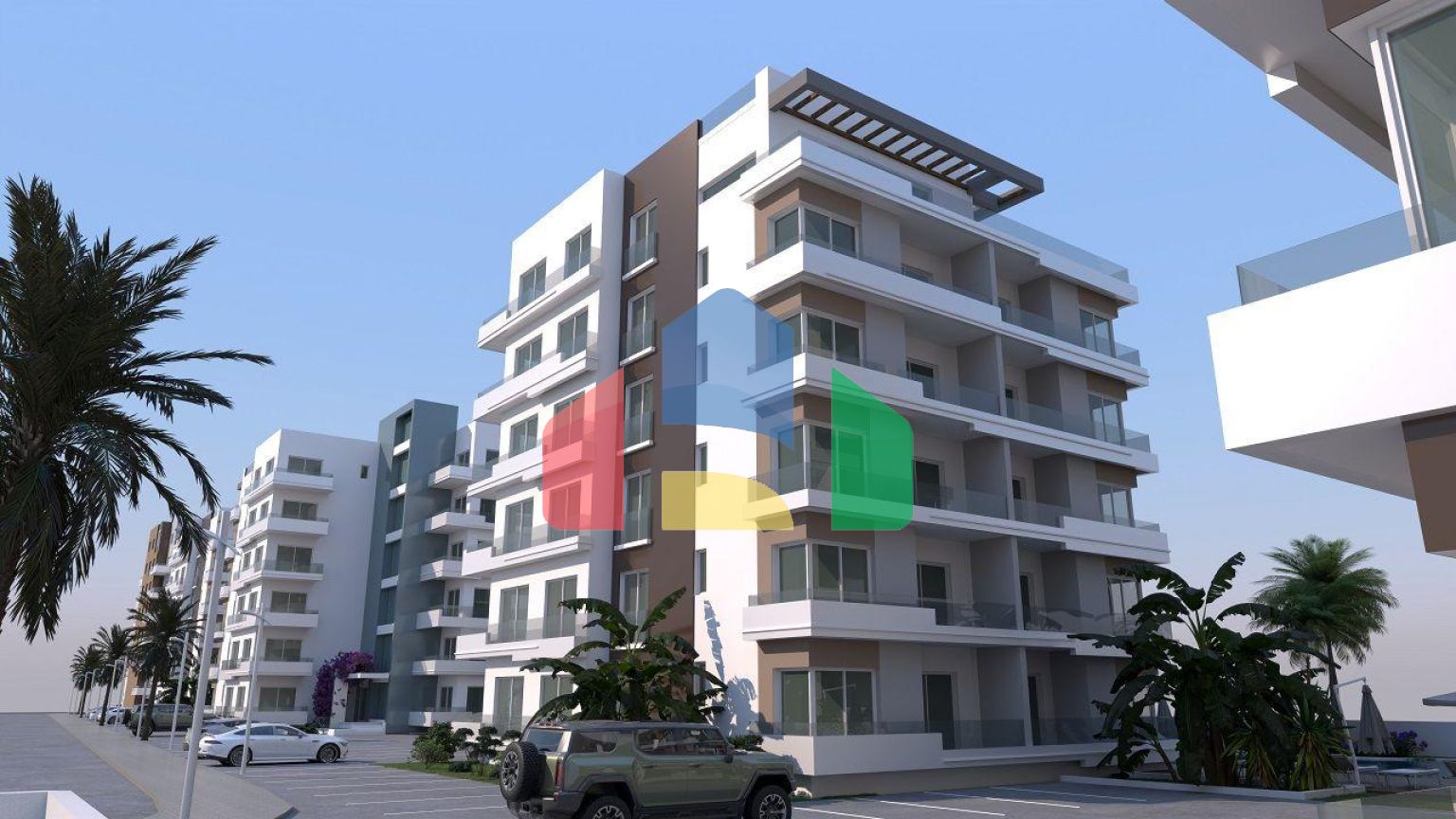 Трехкомнатная квартира 78 м2 в новом комплексе в Искеле