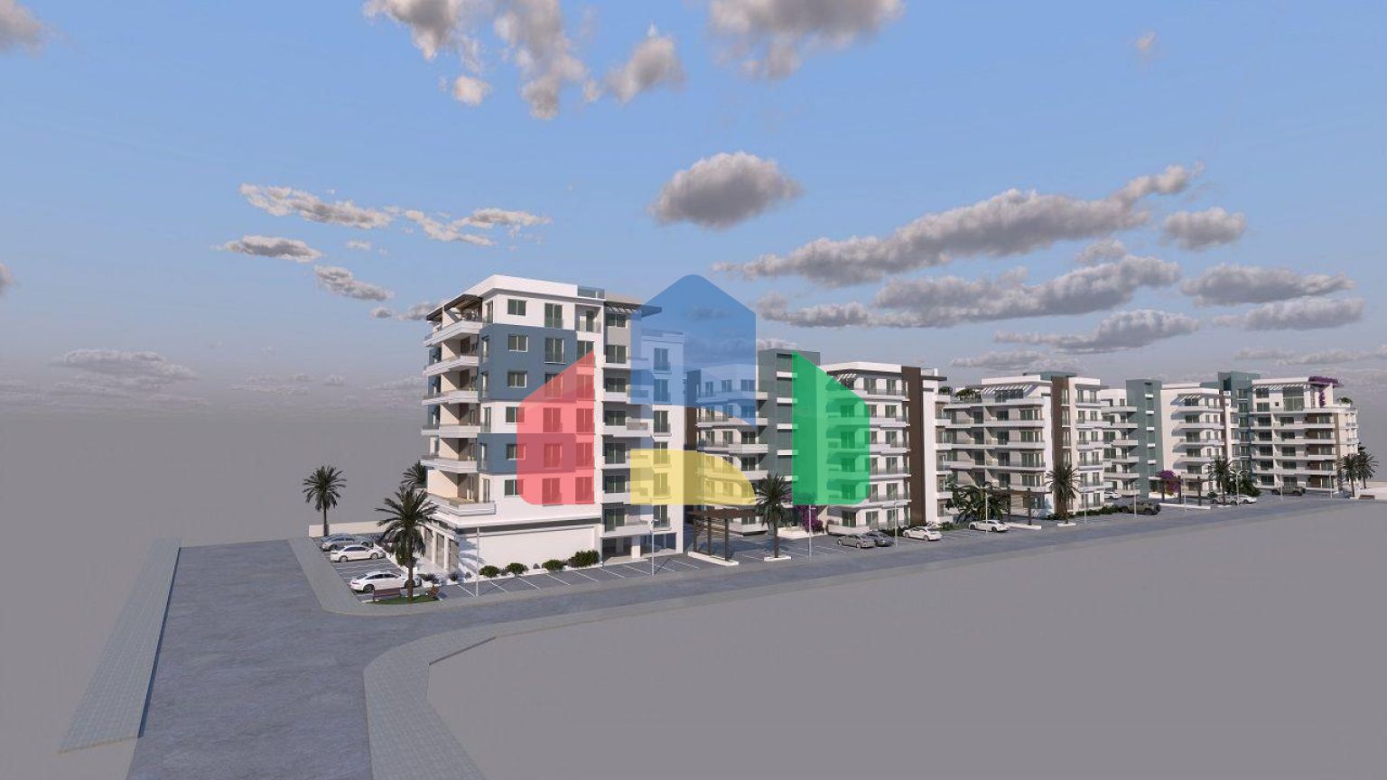 4-комнатные апартаменты 123 м2 с террасой 13 м2 в 950 метрах от песчаного пляжа