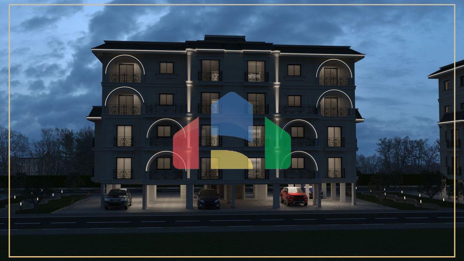 Трехкомнатная квартира 108 м2 с большой террасой в Боазе