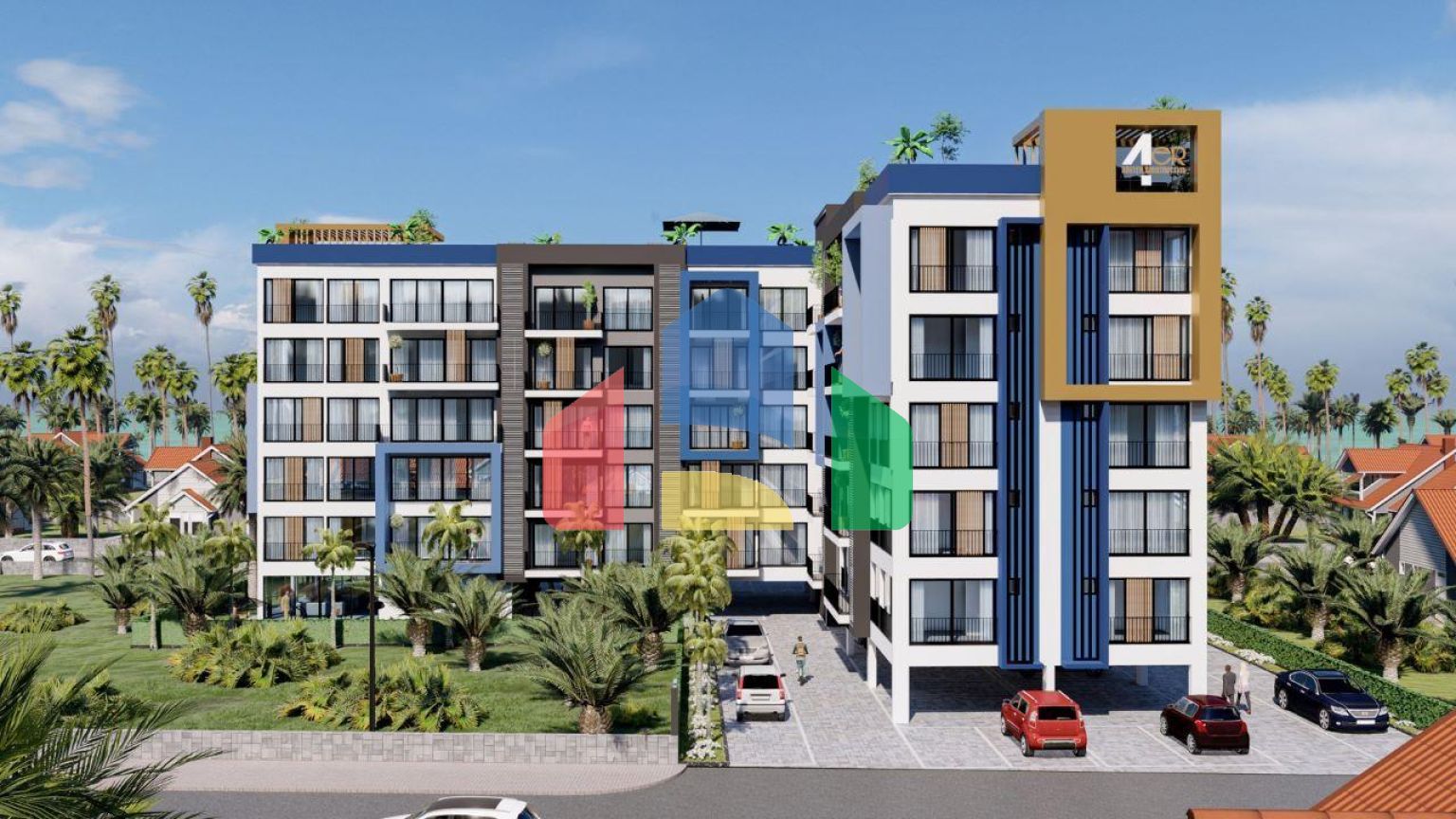 Двухкомнатная квартира 60 м2 с видом на море в Искеле