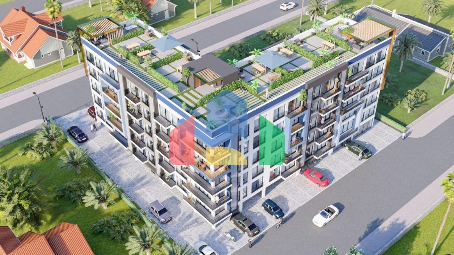 Двухкомнатная квартира 60 м2 с видом на море в Искеле