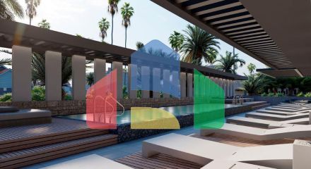 Двухкомнатная квартира 60 м2 с видом на море в Искеле Двухкомнатная квартира 60 м2 с видом на море в Искеле