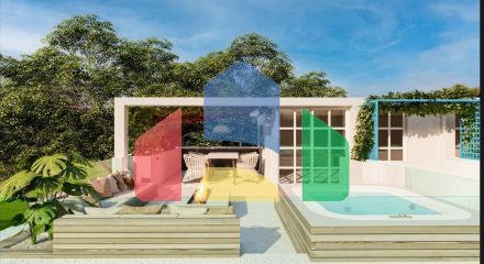 Двухкомнатная квартира 84 м2 с джакузи на террасе рядом с песчаным пляжем Двухкомнатная квартира 84 м2 с джакузи на террасе рядом с песчаным пляжем