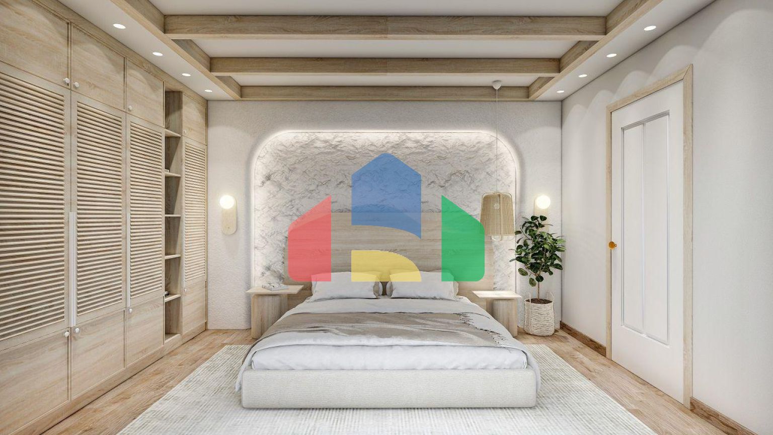 Двухкомнатная квартира 84 м2 с джакузи на террасе рядом с песчаным пляжем