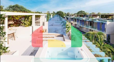 Квартира 2+1 Loft 127м2 в новом комплексе в Искеле