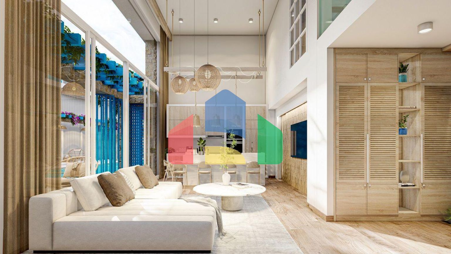 Квартира 2+1 Loft 127м2 в новом комплексе в Искеле