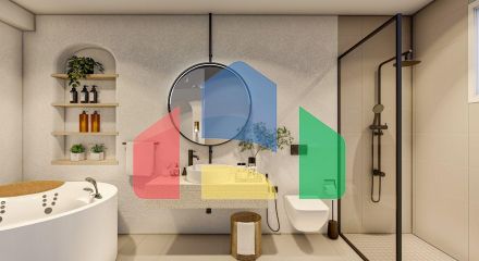 Квартира 2+1 Loft 127м2 в новом комплексе в Искеле