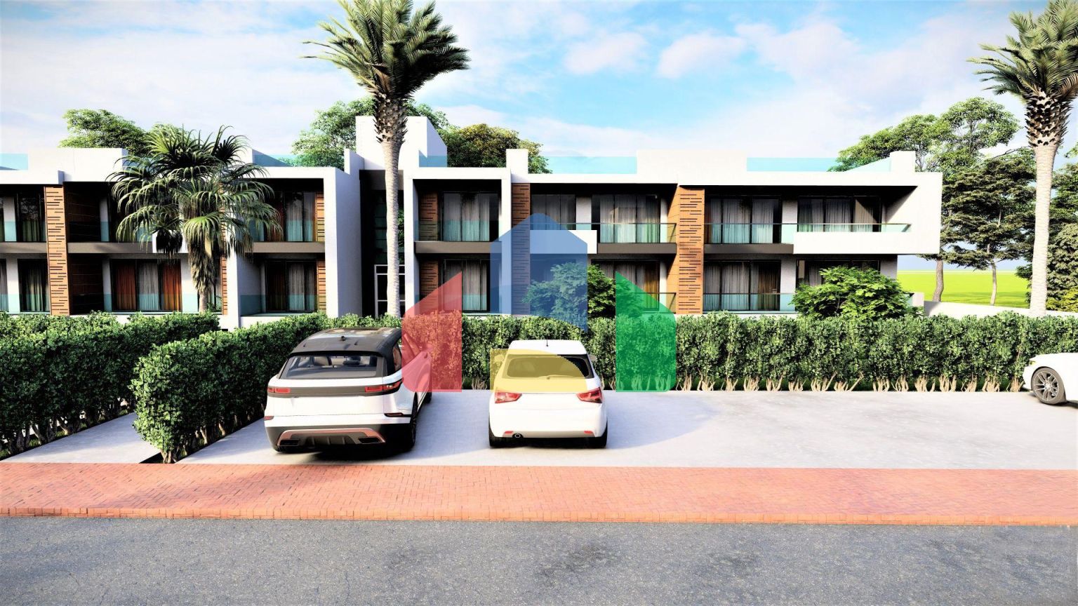 Студия 44 м2 в новом комплексе в Ени Боазичи