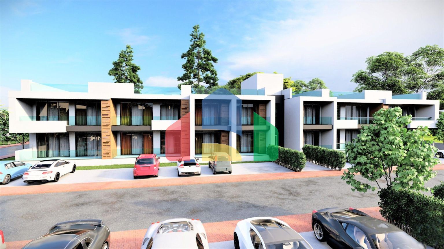 Студия 44 м2 в новом комплексе в Ени Боазичи