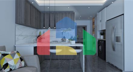 Студия 44 м2 в новом комплексе в Ени Боазичи