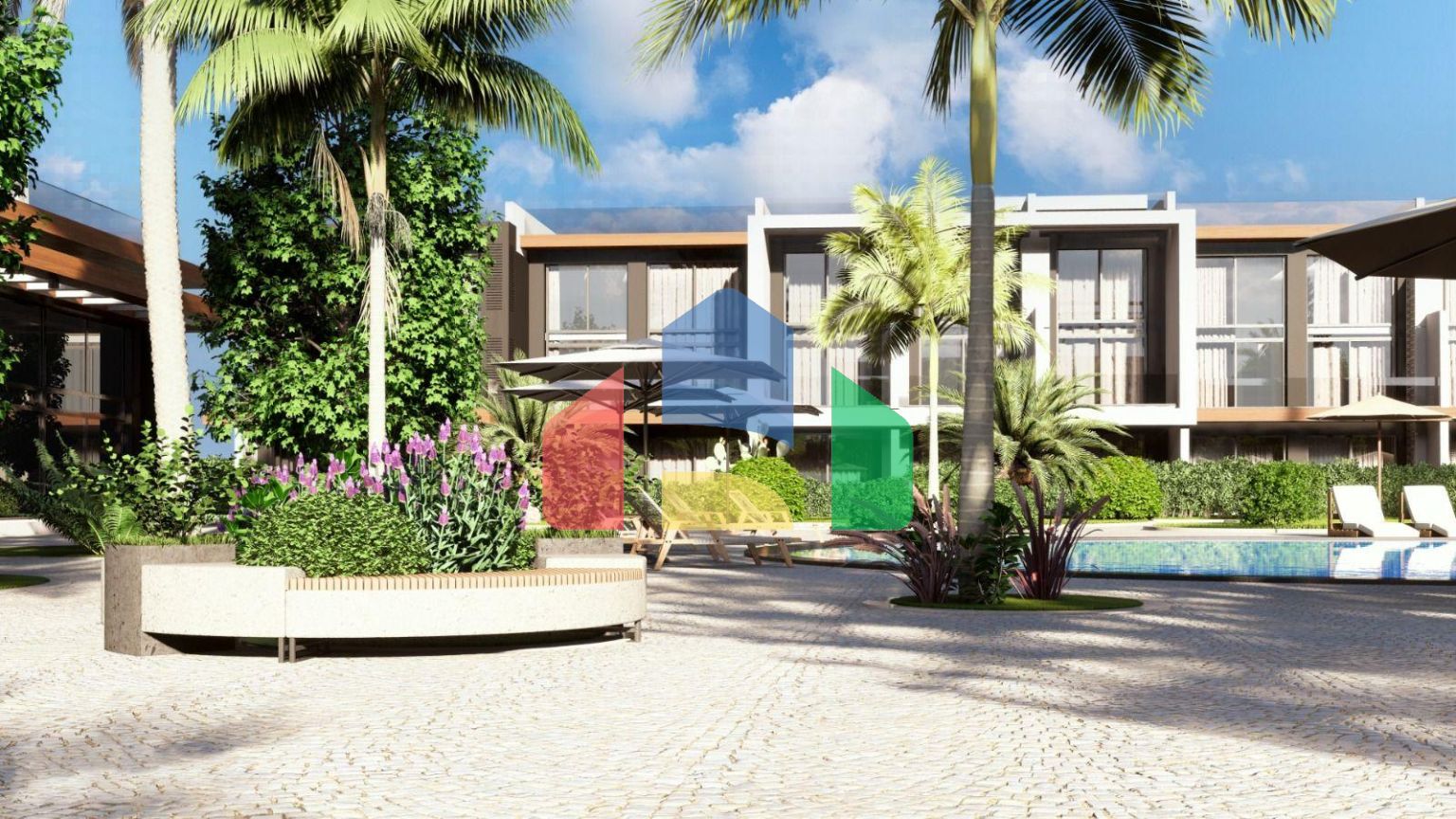 Квартира 1+1 Duplex 96 м2 с террасой и собственным садом в новом комплексе в Искеле