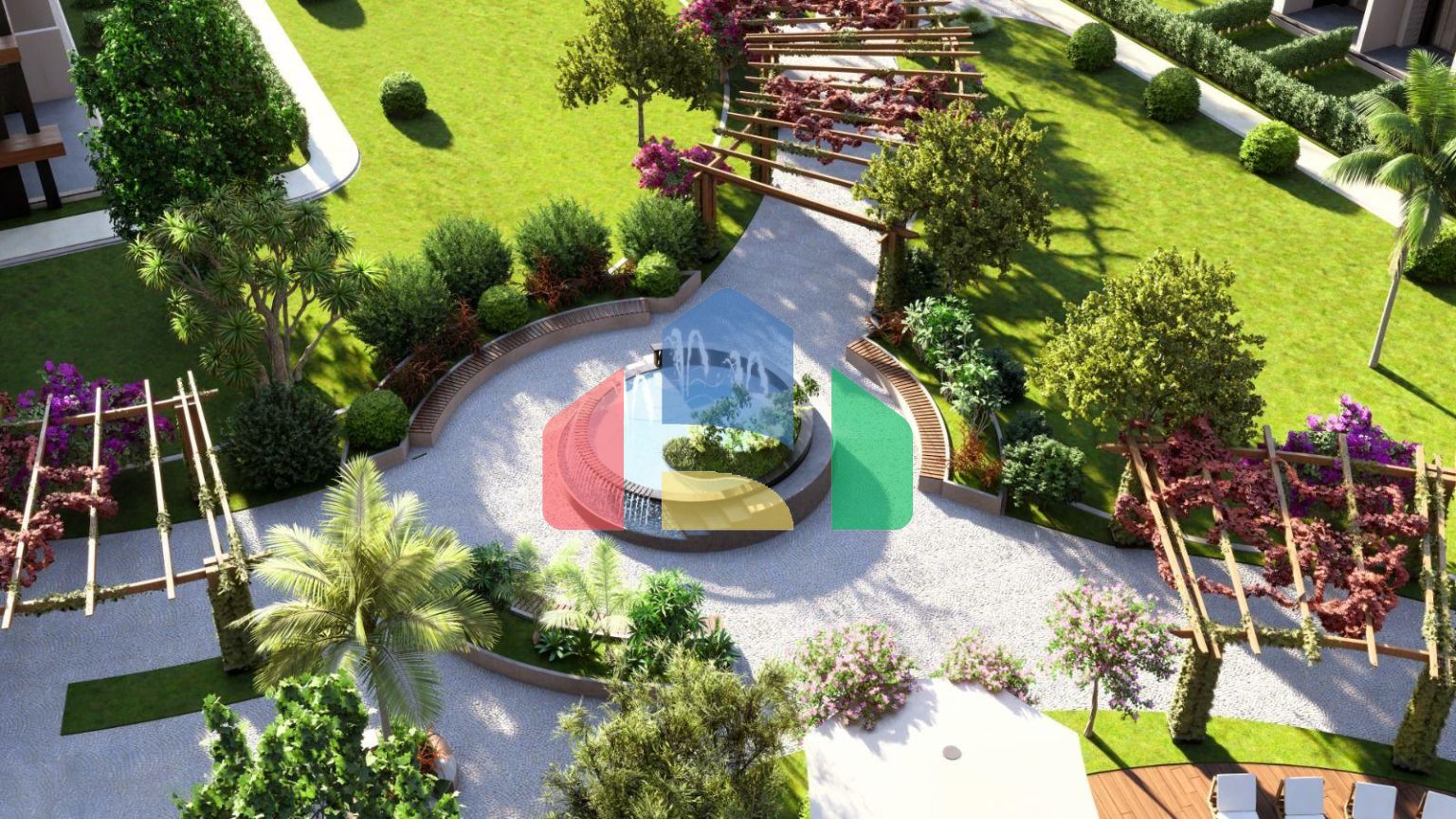 Квартира 3+1 Duplex 175 м2 с террасой и садом в новом комплексе в Искеле