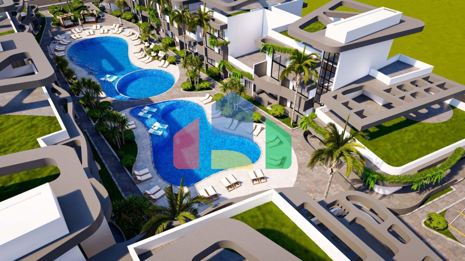 Студия 35 м2 с террасой 3м2 в новом комплексе в Ени Боазичи