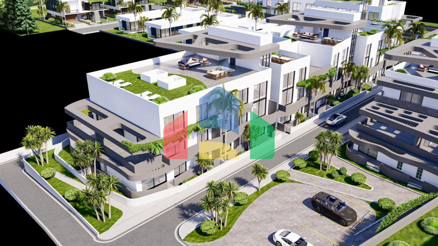 Студия 35 м2 с террасой 3м2 в новом комплексе в Ени Боазичи