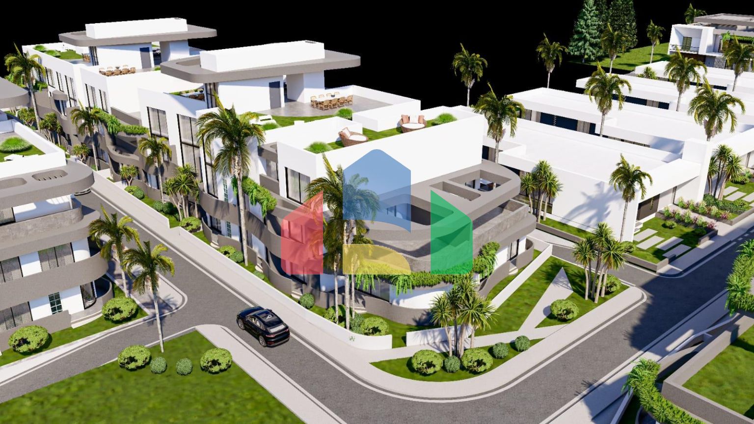 Студия 35 м2 с террасой 3м2 в новом комплексе в Ени Боазичи