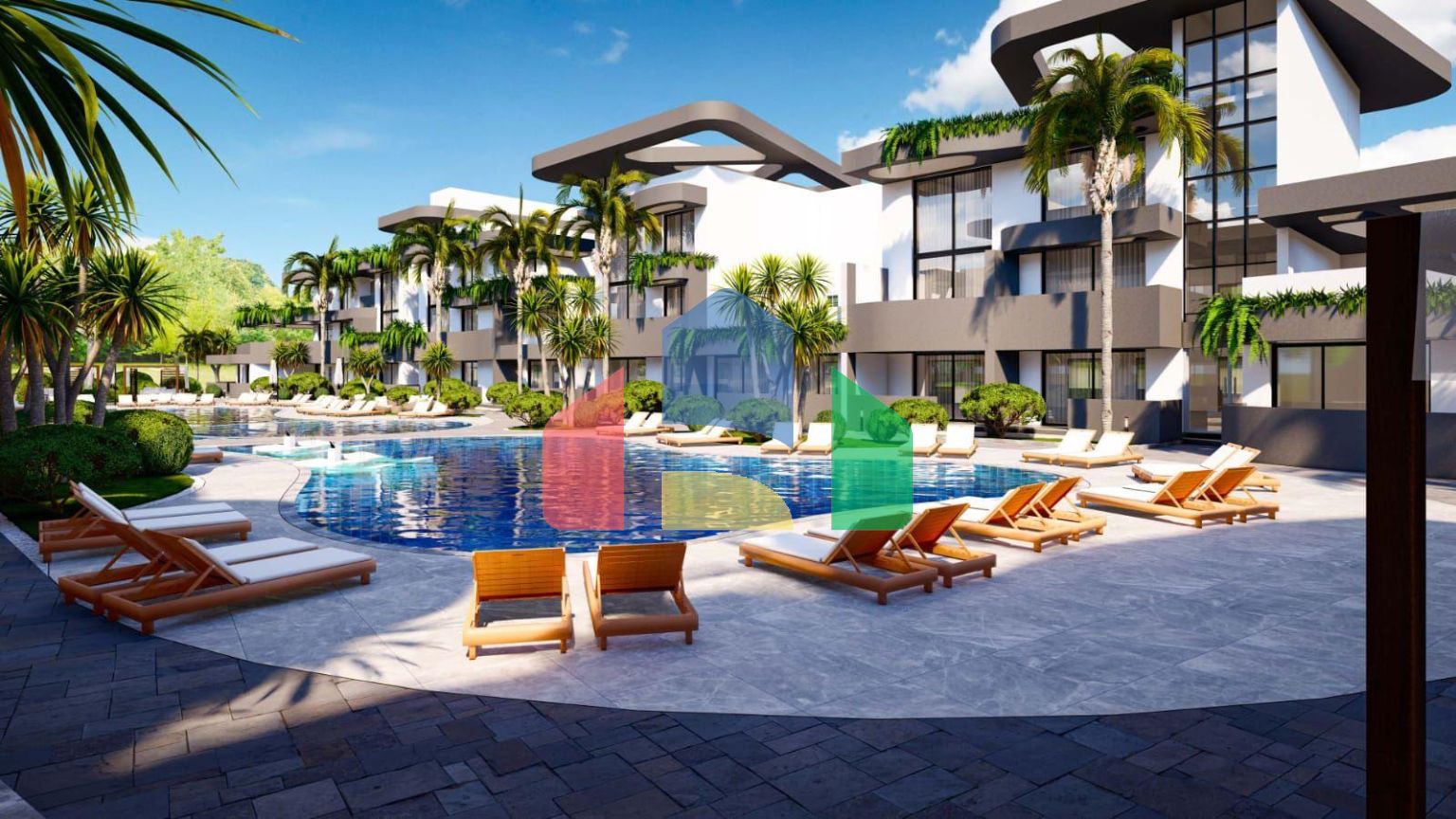 Квартира 1+1 (63 м2) с террасой 7 м2 в новом комплексе в Ени Боазичи