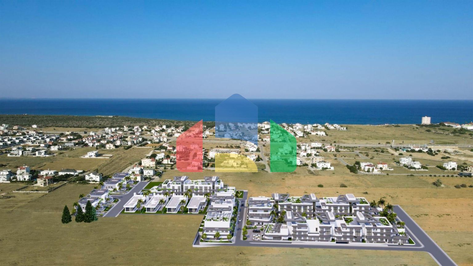 Квартира 1+1 (63 м2) с террасой 7 м2 в новом комплексе в Ени Боазичи