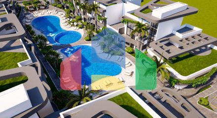 Трехкомнатная квартира 85 м2 с террасой 15 м2 в новом комплексе в Ени Боазичи