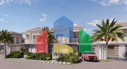 Студия 30 м2 с террасой в красивом комплексе в Искеле