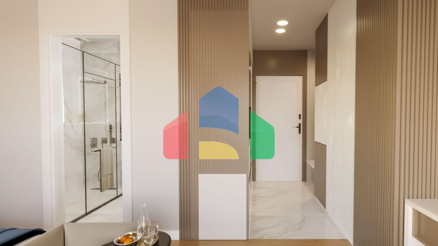 Студия 30 м2 с террасой в красивом комплексе в Искеле