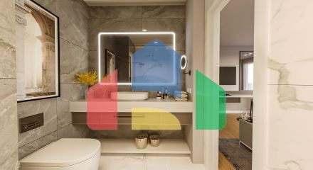 Студия 30 м2 с террасой в красивом комплексе в Искеле