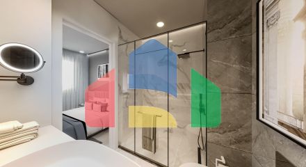 Студия 30 м2 с террасой в красивом комплексе в Искеле