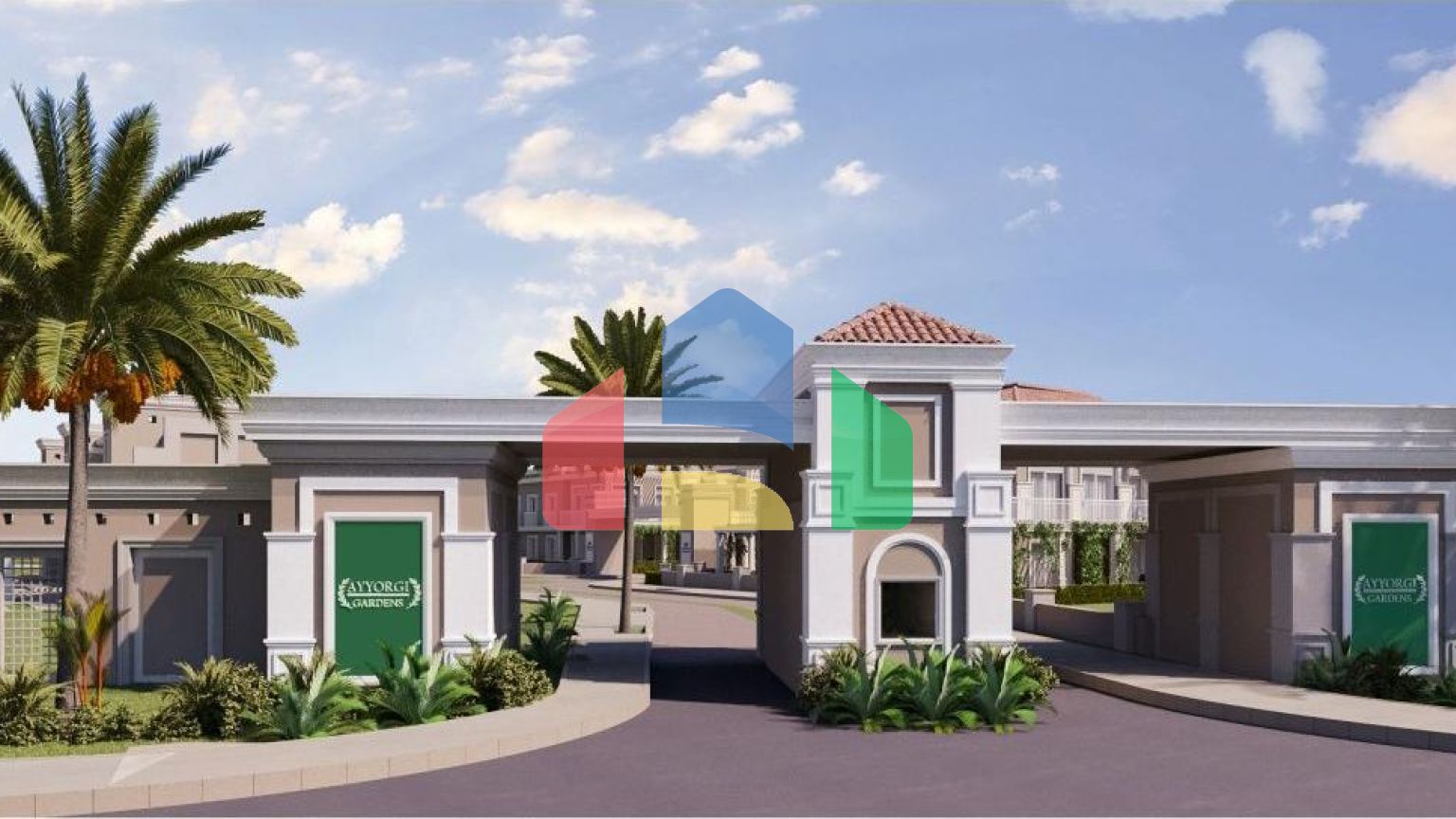 Студия 30 м2 с террасой в красивом комплексе в Искеле