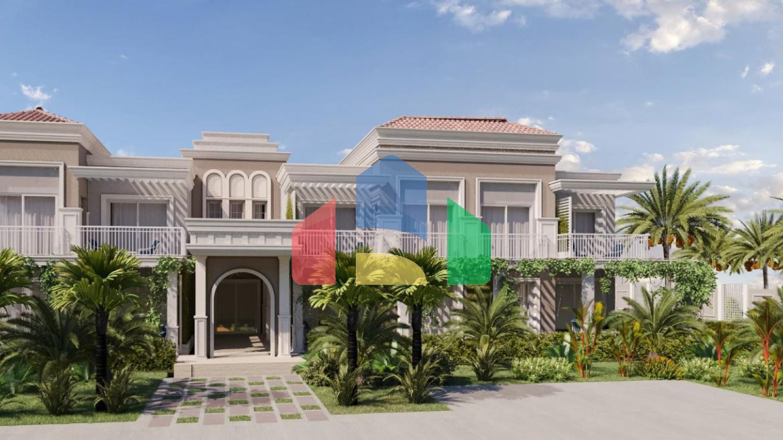 Студия 30 м2 с террасой в красивом комплексе в Искеле