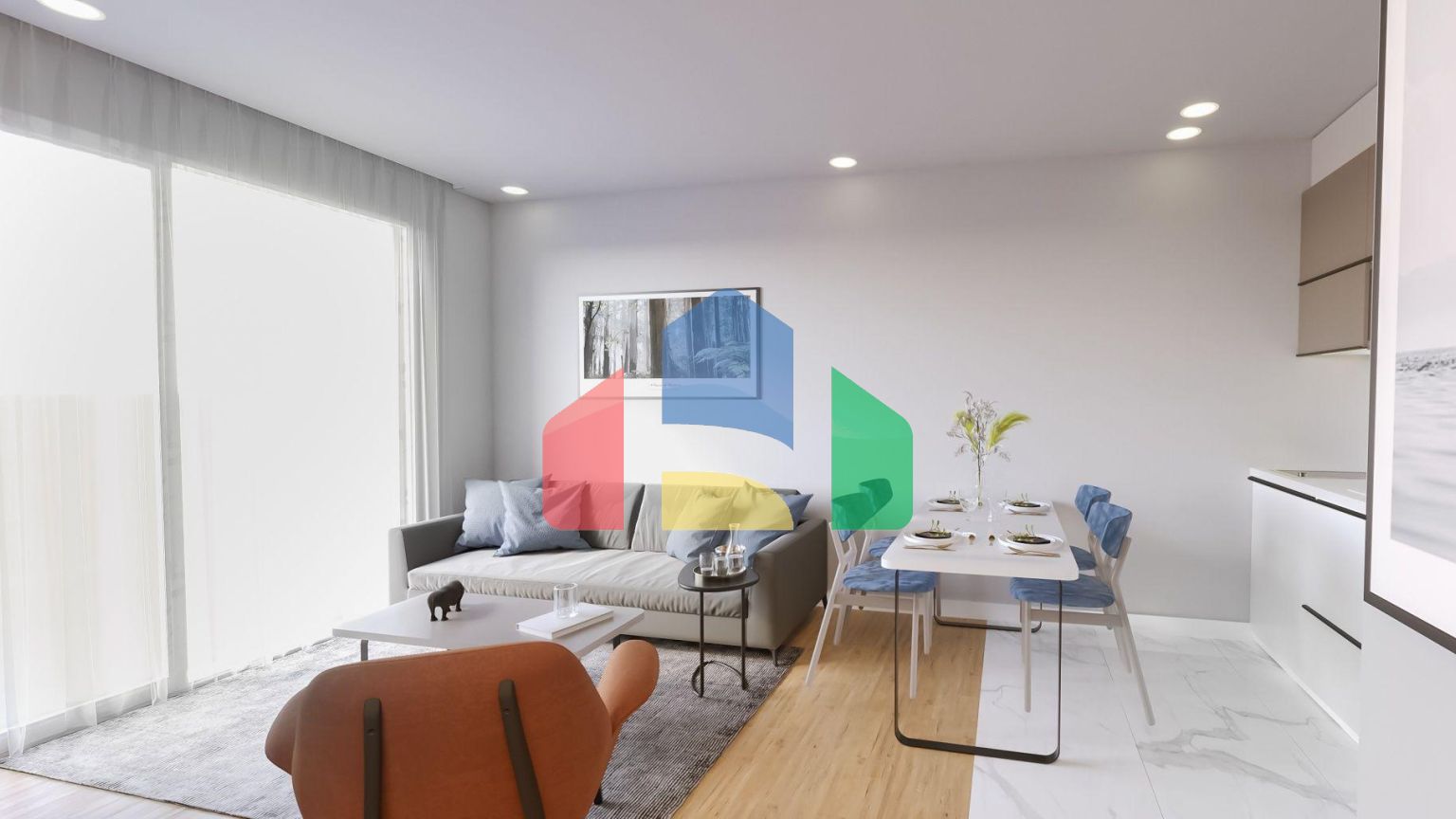 Квартира 3+1 (105 м2) с террасой и собственным садом в Искеле