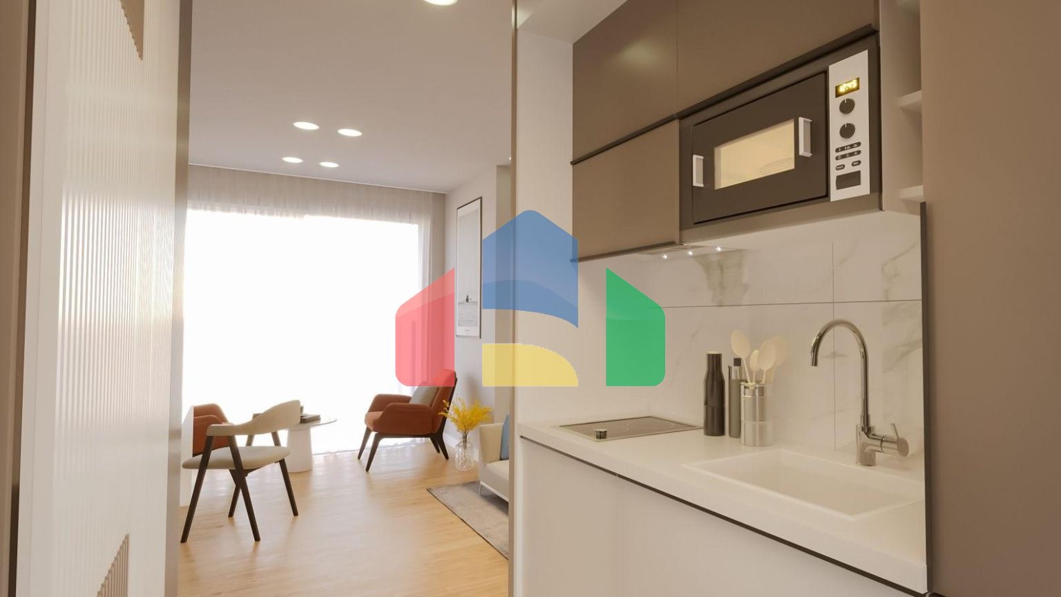 Квартира 3+1 (105 м2) с террасой и собственным садом в Искеле