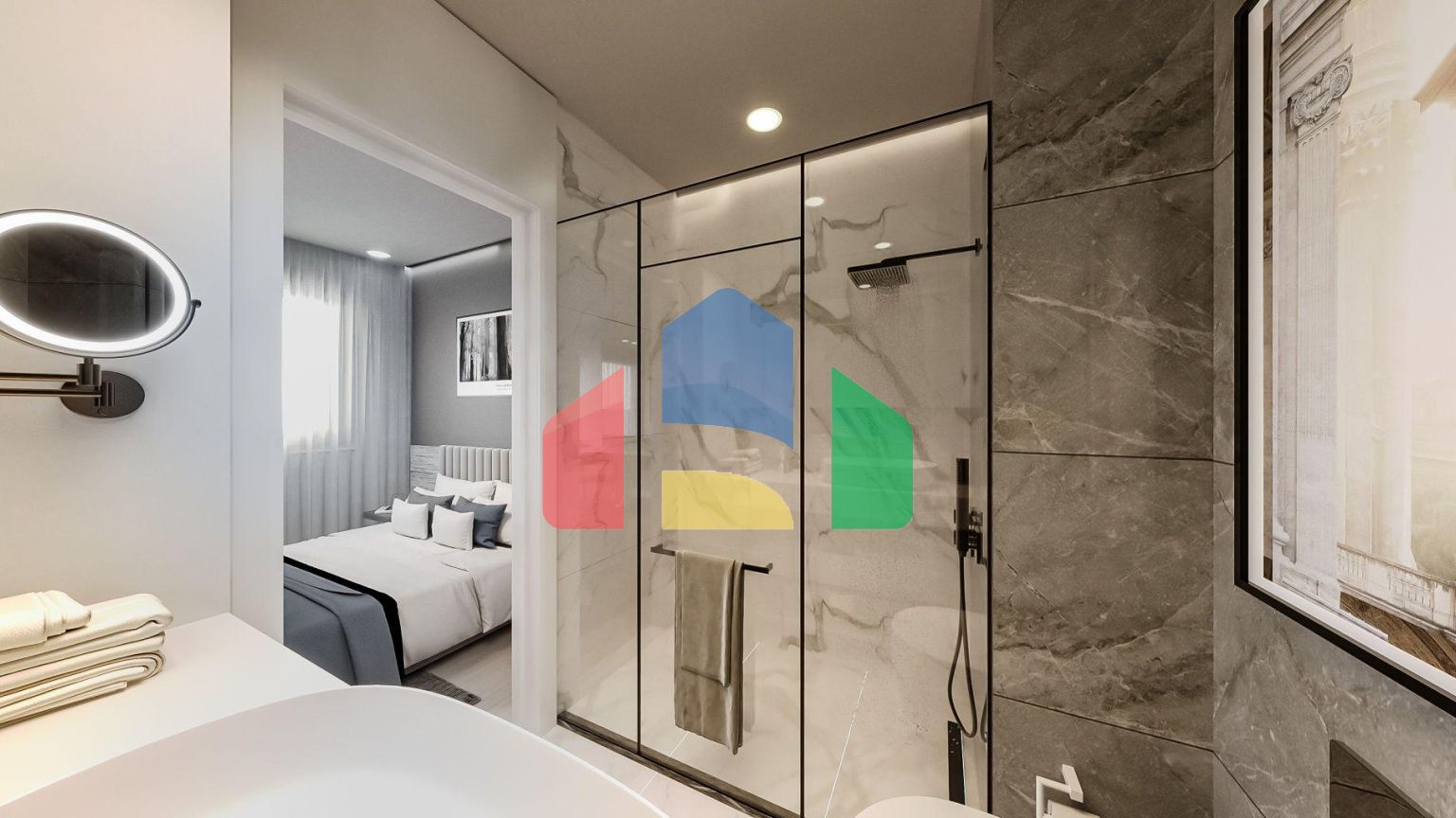 Квартира 3+1 (105 м2) с террасой и собственным садом в Искеле