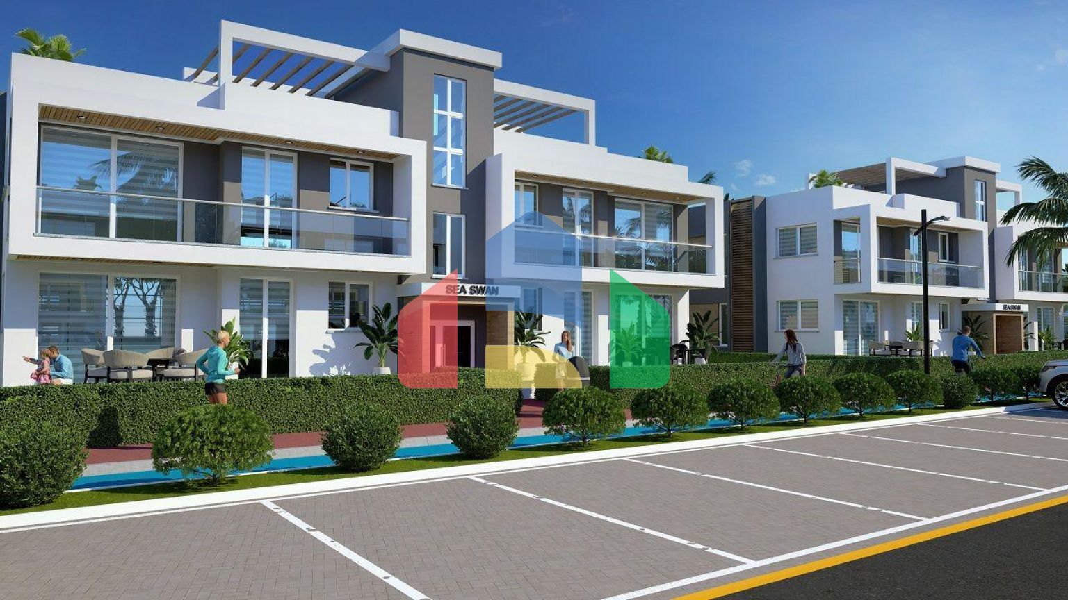 Квартира 1+1 Loft 61 м2 в красивом комплексе рядом с песчаным пляжем 