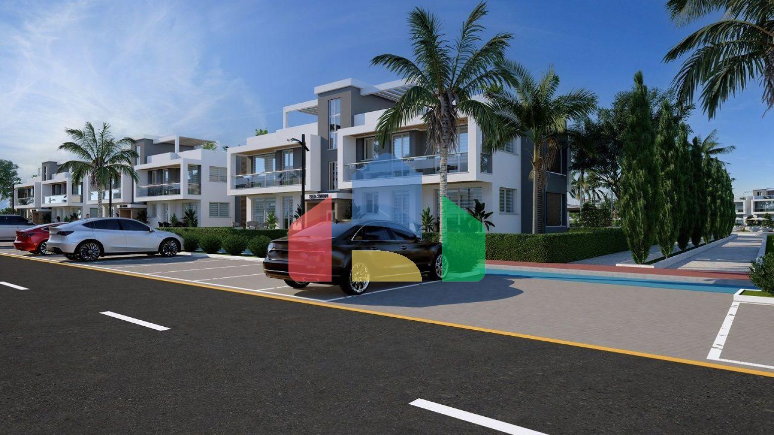 Квартира 1+1 Loft 61 м2 в красивом комплексе рядом с песчаным пляжем 