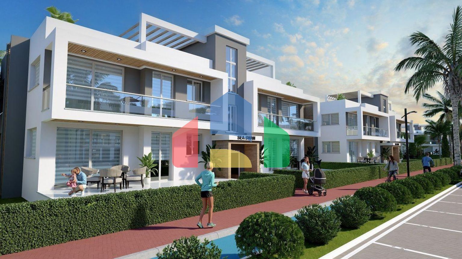 Квартира 1+1 Loft 61 м2 в красивом комплексе рядом с песчаным пляжем 