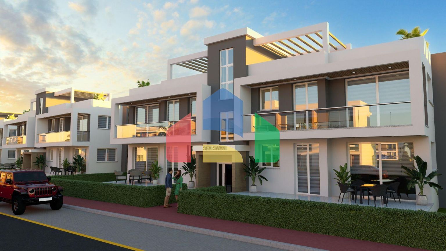 Квартира 1+1 Loft 61 м2 в красивом комплексе рядом с песчаным пляжем 