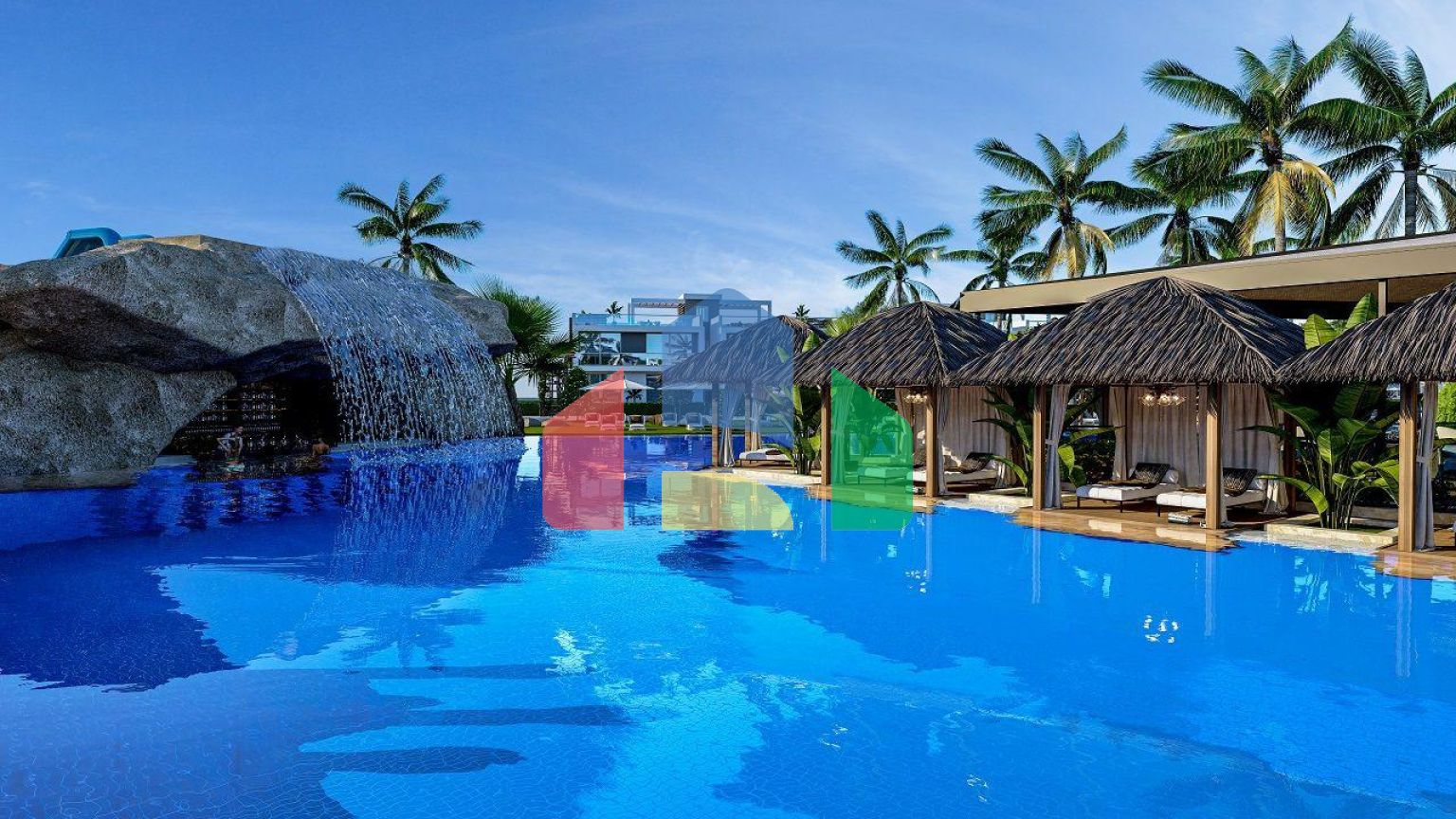 Квартира 1+1 Loft 61 м2 в красивом комплексе рядом с песчаным пляжем 