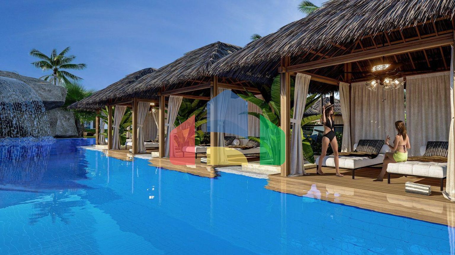 Квартира 1+1 Loft 61 м2 в красивом комплексе рядом с песчаным пляжем 