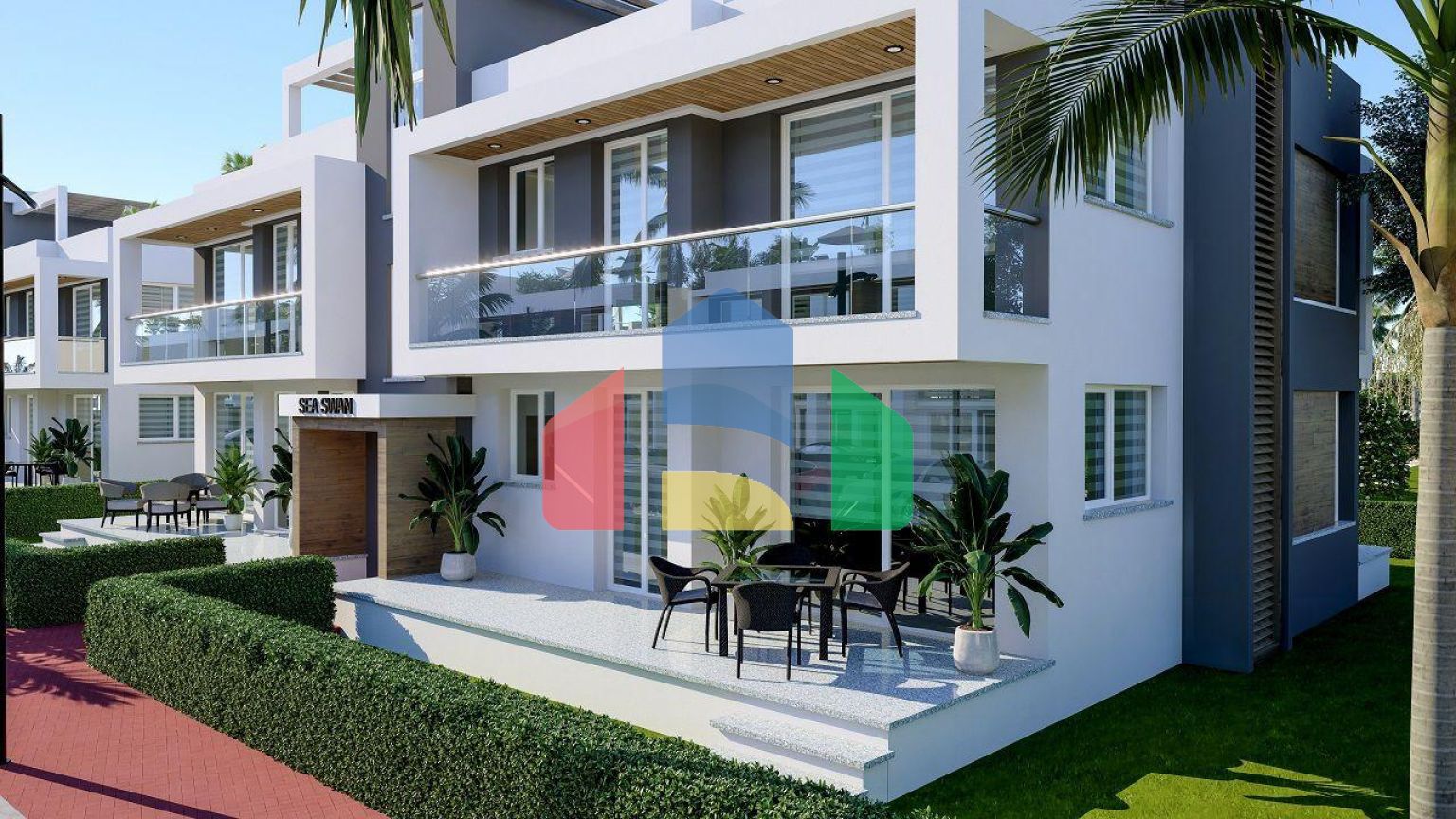 Трехкомнатная квартира 80 м2 с балконом 38 м2 в новом комплексе в Боазе