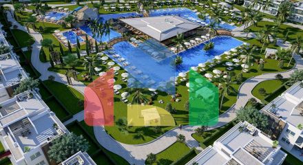 Трехкомнатная квартира 80 м2 с балконом 38 м2 в новом комплексе в Боазе Трехкомнатная квартира 80 м2 с балконом 38 м2 в новом комплексе в Боазе