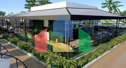 Трехкомнатная квартира 80 м2 с балконом 38 м2 в новом комплексе в Боазе Трехкомнатная квартира 80 м2 с балконом 38 м2 в новом комплексе в Боазе