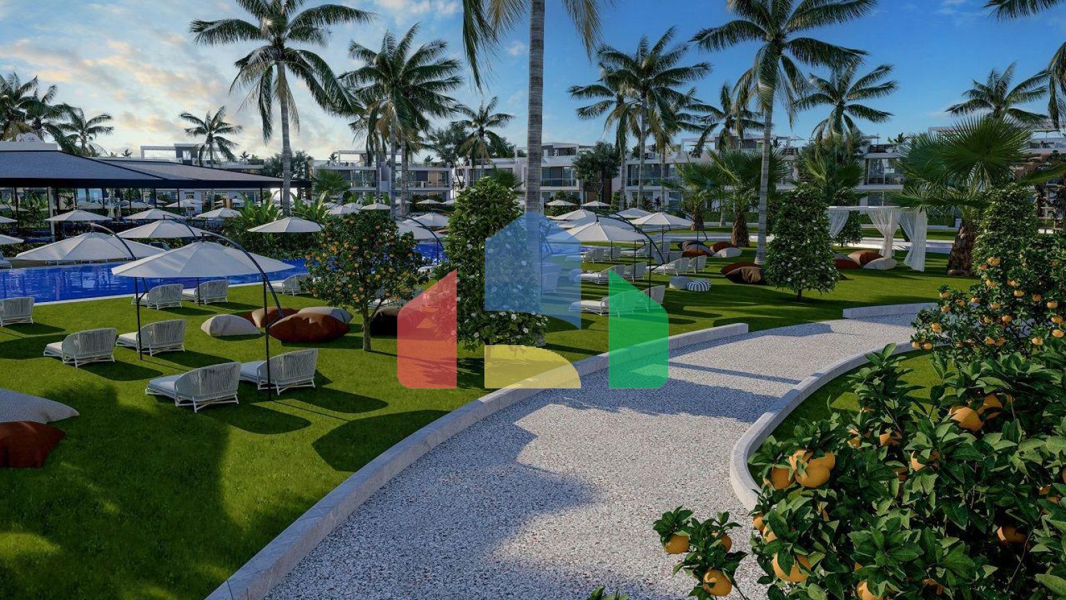 Трехкомнатная квартира 80 м2 с балконом 38 м2 в новом комплексе в Боазе