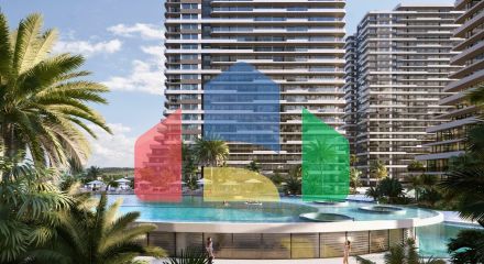 2-комнатные апартаменты 63 м2 с террасой 12 м2 в большом и красивом комплексе в Искеле 2-комнатные апартаменты 63 м2 с террасой 12 м2 в большом и красивом комплексе в Искеле