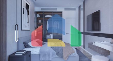 2-комнатные апартаменты 63 м2 с террасой 12 м2 в большом и красивом комплексе в Искеле