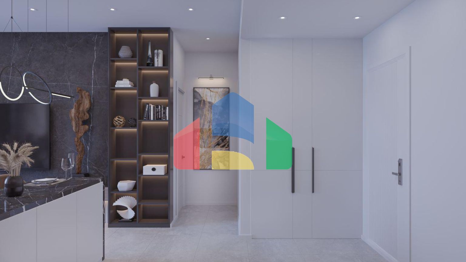 2-комнатные апартаменты 63 м2 с террасой 12 м2 в большом и красивом комплексе в Искеле